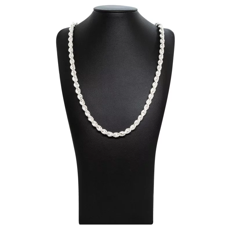 Achetez le bijoux Torsadée 6mm 55cm - Argent 925 chez Dreamgold Paris