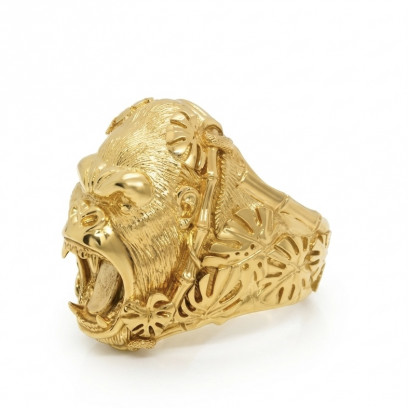 Achetez le bijoux Chevalière KING GORILLA - Or 18K chez Dreamgold Paris