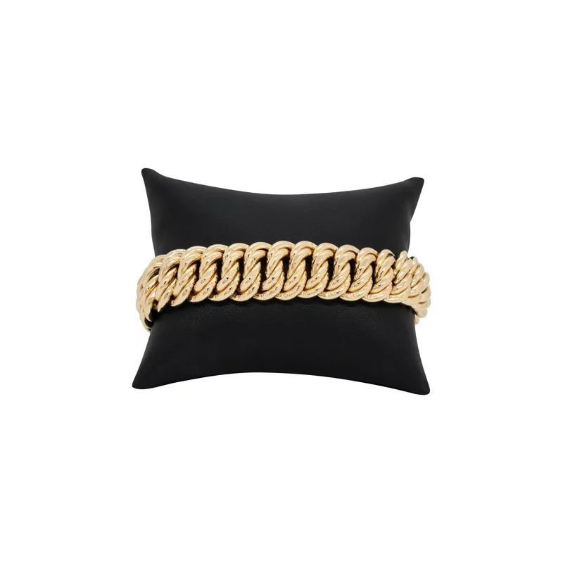 Achetez le bijoux BRACELET MAILLE AMERICAINE LIGHT - 17mm - OR 18K chez Dreamgold Paris