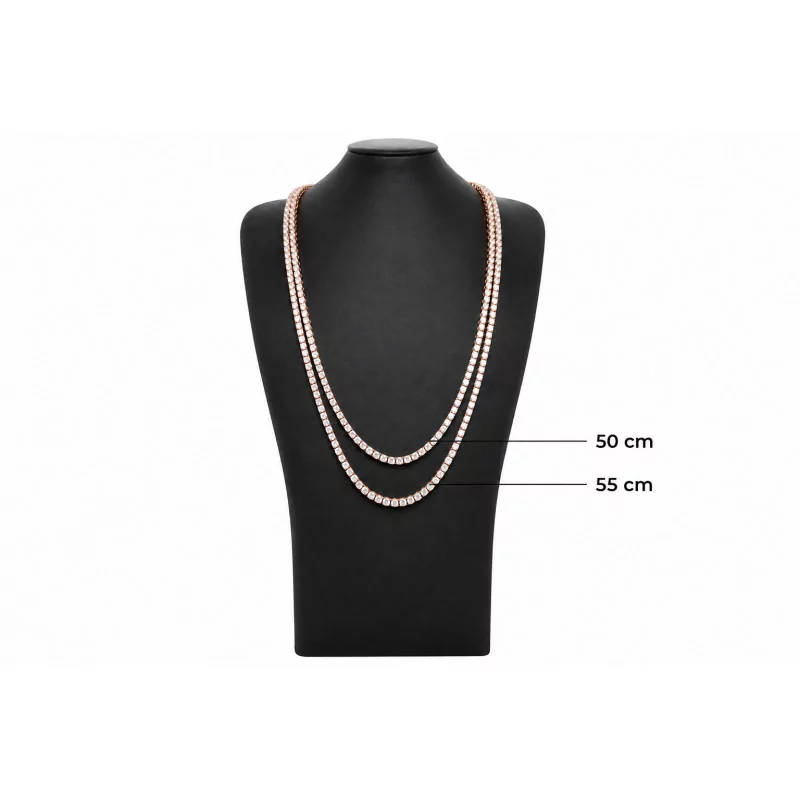 Achetez le bijoux Tennis Chain 4MM - Silver 925 - Moissanite chez Dreamgold Paris