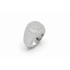 Achetez le bijoux Baguette Pinky Ring - Silver 925 - Moissanite chez Dreamgold Paris