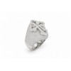 Achetez le bijoux Cross Ring - Silver 925 - Moissanite chez Dreamgold Paris
