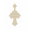 Achetez le bijoux Cross Pendant - Silver 925 - Moissanite chez Dreamgold Paris