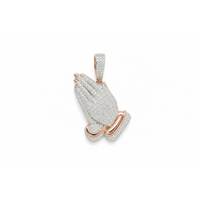 Achetez le bijoux Pray Pendant - Silver 925 - Moissanite chez Dreamgold Paris