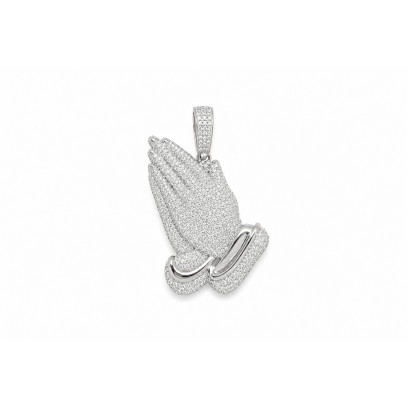 Achetez le bijoux Pray Pendant - Silver 925 - Moissanite chez Dreamgold Paris