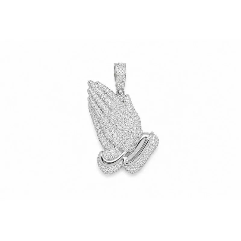 Achetez le bijoux Pray Pendant - Silver 925 - Moissanite chez Dreamgold Paris
