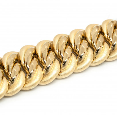 Achetez le bijoux Maille Américaine GRAZIELLA - 20.5MM 20.5CM - OR 18K chez Dreamgold Paris