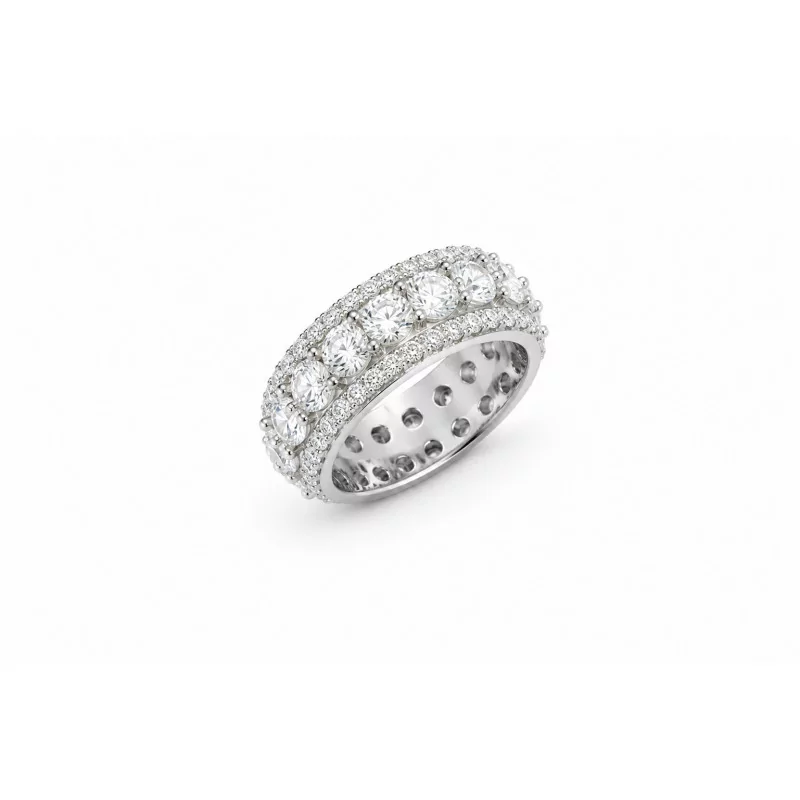 Achetez le bijoux New Infinity Ring - Silver 925 - Moissanite chez Dreamgold Paris