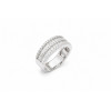 Achetez le bijoux Double Band Ring - Silver 925 - Moissanite chez Dreamgold Paris