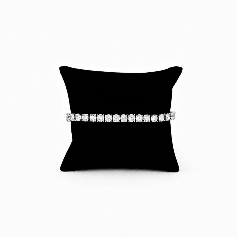 Achetez le bijoux Tennis White Bracelet 4mm - Silver 925 - Moissanite chez Dreamgold Paris