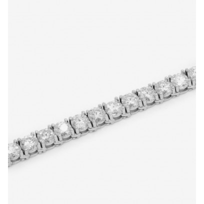 Achetez le bijoux Tennis Chain White 4MM - Silver 925 - Moissanite chez Dreamgold Paris
