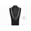 Achetez le bijoux Tennis Chain White 4MM - Silver 925 - Moissanite chez Dreamgold Paris