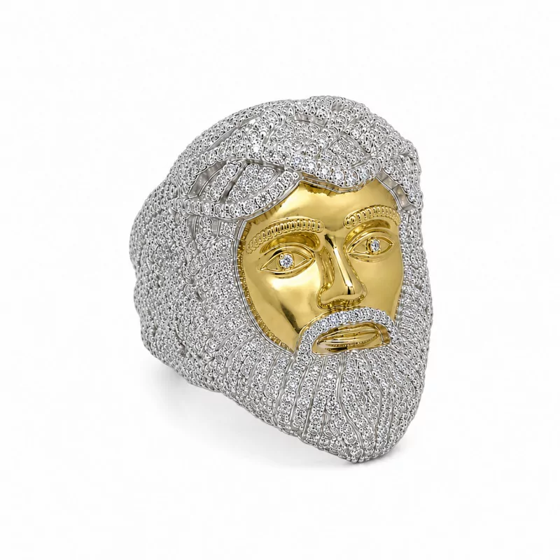 Achetez le bijoux Jesus Piece Chevaliere - Silver 925 - Moissanite chez Dreamgold Paris