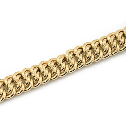 Achetez le bijoux BRACELET MAILLE AMERICAINE LIGHT - 8mm - OR 18K chez Dreamgold Paris