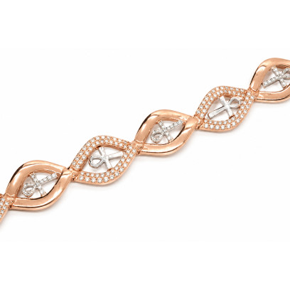 Achetez le bijoux ANKH DNA LINK- Diamants - Or 18K chez Dreamgold Paris