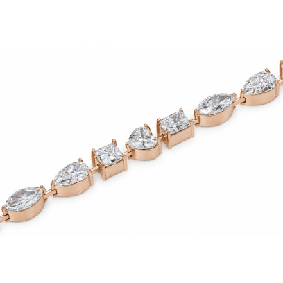 Achetez le bijoux Fancy Shape Diamond Rosegold Bracelet - Or 10K chez Dreamgold Paris