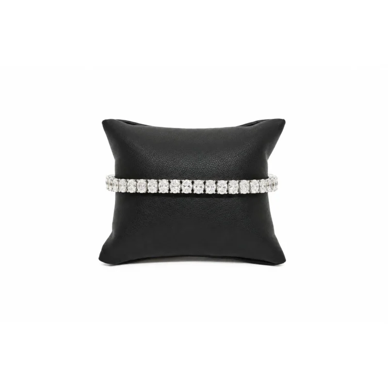 Achetez le bijoux Oval Tennis Whitegold Bracelet - Or 10K chez Dreamgold Paris