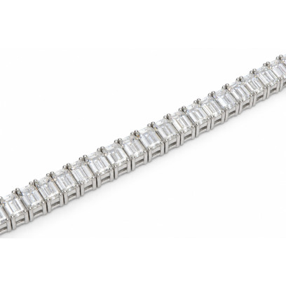 Achetez le bijoux Emerald Tennis Whitegold Bracelet - Or 10K chez Dreamgold Paris
