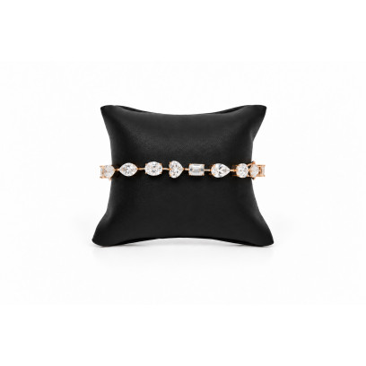 Fancy Shape Diamond Rosegold Bracelet - Or 10K