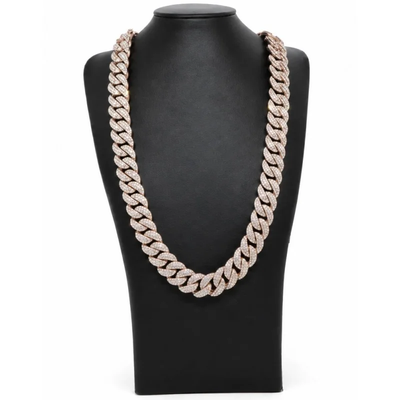 Achetez le bijoux Diamond Cuban 16MM 60CM - Silver925 chez Dreamgold Paris