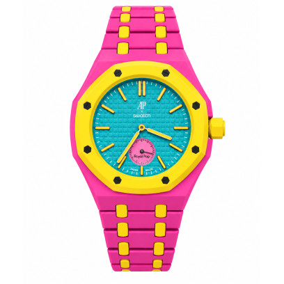 Achetez le bijoux Audemars Piguet & Swatch - Royal Pop OTG ROZ Custom bracelet chez Dreamgold Paris