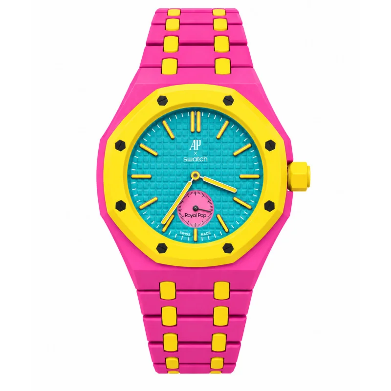 Achetez le bijoux Audemars Piguet & Swatch - Royal Pop OTG ROZ Custom bracelet chez Dreamgold Paris
