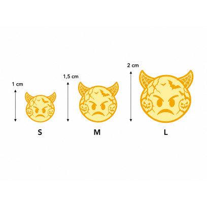 Achetez le bijoux EMOJI DEVIL ANGRY - EDITION HALLOWEEN - OR 18K chez Dreamgold Paris