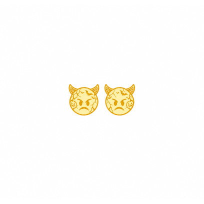 Achetez le bijoux EMOJI DEVIL ANGRY - EDITION HALLOWEEN - OR 18K chez Dreamgold Paris