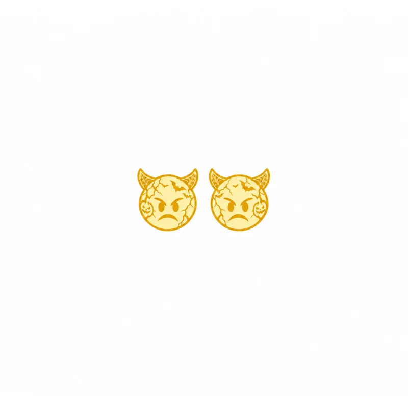 Achetez le bijoux EMOJI DEVIL ANGRY - EDITION HALLOWEEN - OR 18K chez Dreamgold Paris
