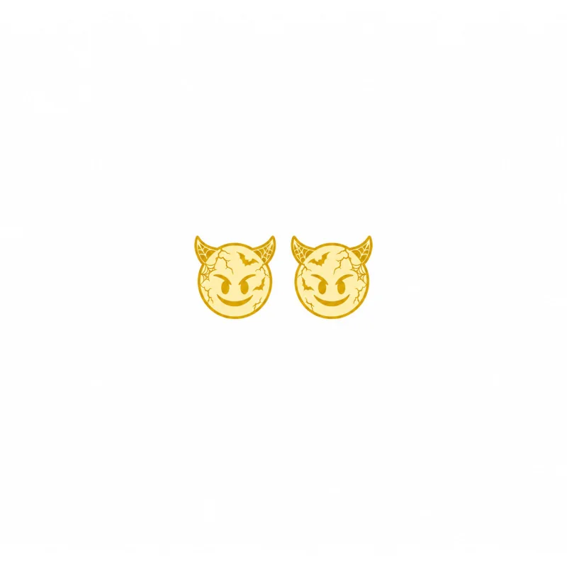Achetez le bijoux EMOJI DEVIL SMILE - EDITION HALLOWEEN - OR 18K chez Dreamgold Paris