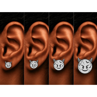 Achetez le bijoux EMOJI DEVIL SMILE- EDITION HALLOWEEN - Argent 925 chez Dreamgold Paris
