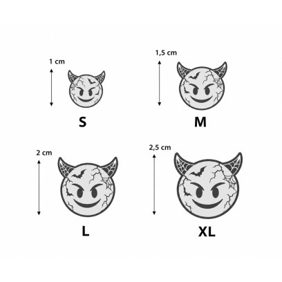 Achetez le bijoux EMOJI DEVIL SMILE- EDITION HALLOWEEN - Argent 925 chez Dreamgold Paris