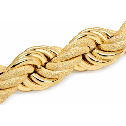 Achetez le bijoux Torsadée Graziella - 23mm 80cm - OR 18K chez Dreamgold Paris