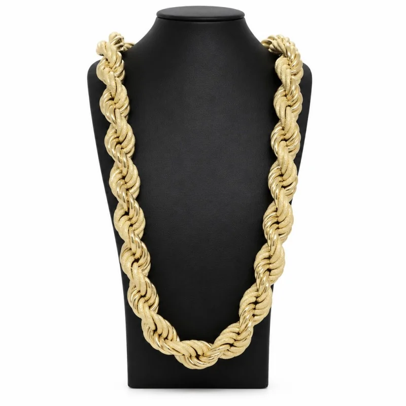 Achetez le bijoux Torsadée Graziella - 23mm 80cm - OR 18K chez Dreamgold Paris