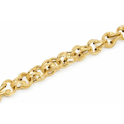 Achetez le bijoux MAILLE GROS SIROP SABLÉE - 6mm - OR 18K chez Dreamgold Paris