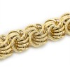 Achetez le bijoux BRACELET MAILLE MACARON SABLEE - 12mm - OR 18K chez Dreamgold Paris