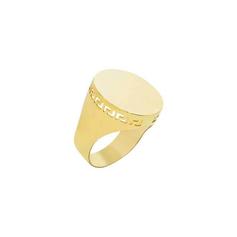 Achetez le bijoux CHEVALIERE ROUND - PLAIN - OR 18K chez Dreamgold Paris