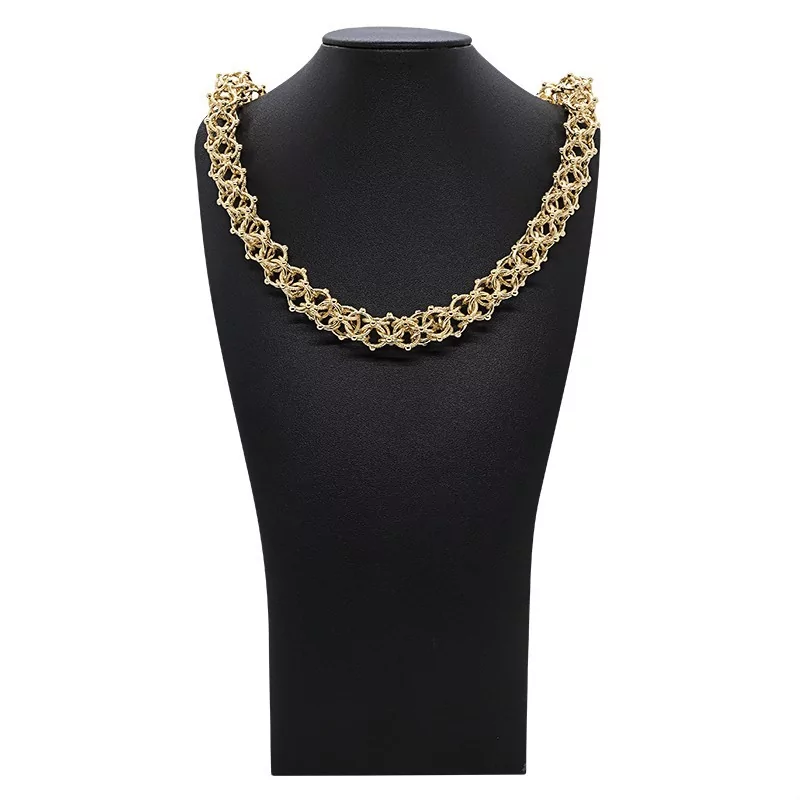 Achetez le bijoux MAILLE CYCLONE - 14mm 50cm - OR 18K chez Dreamgold Paris