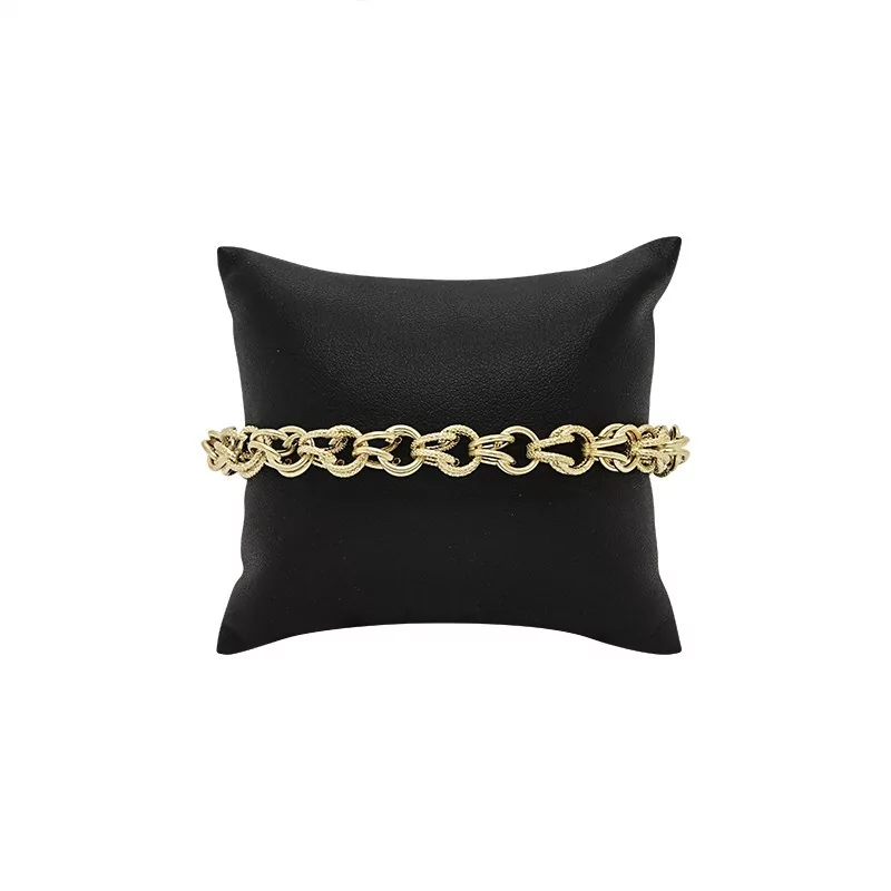 Achetez le bijoux BRACELET MAILLE GROS SIROP SABLEE - 8mm - OR 18K chez Dreamgold Paris