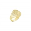Achetez le bijoux CHEVALIERE ROUND - LYS - OR 18K chez Dreamgold Paris