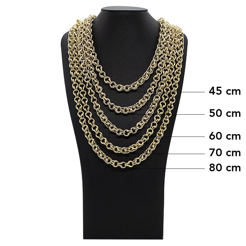 Achetez le bijoux MAILLE GROS SIROP SABLÉE - 8mm - OR 18K chez Dreamgold Paris