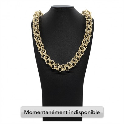 Achetez le bijoux MAILLE CYCLONE - 17mm 60cm - OR 18K chez Dreamgold Paris