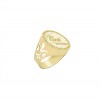 Achetez le bijoux CHEVALIERE ROUND - TIME IS MONEY - OR 18K chez Dreamgold Paris