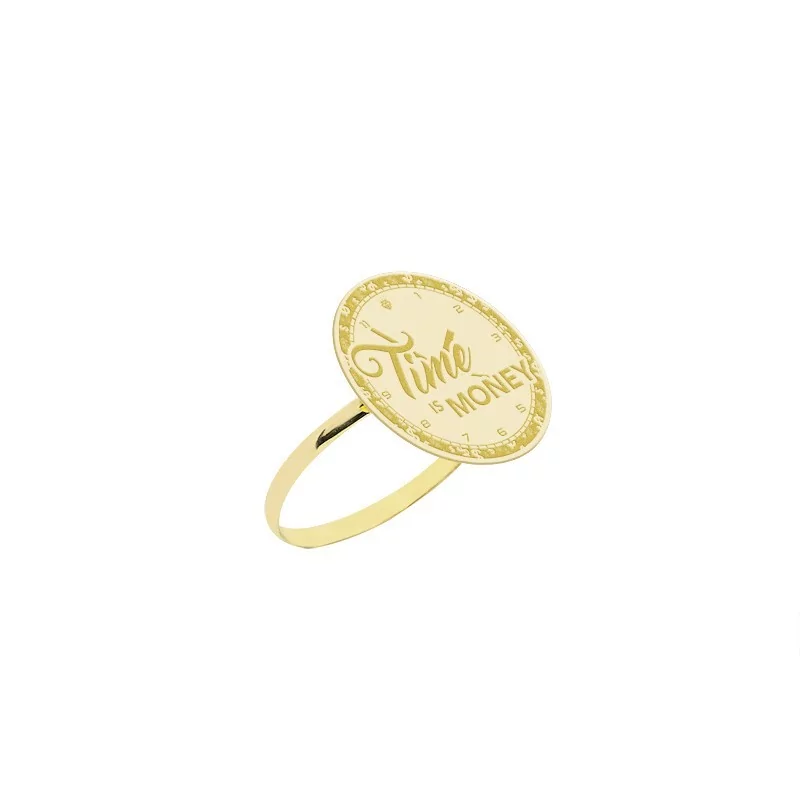 Achetez le bijoux RING TIME IS MONEY - OR 18K chez Dreamgold Paris