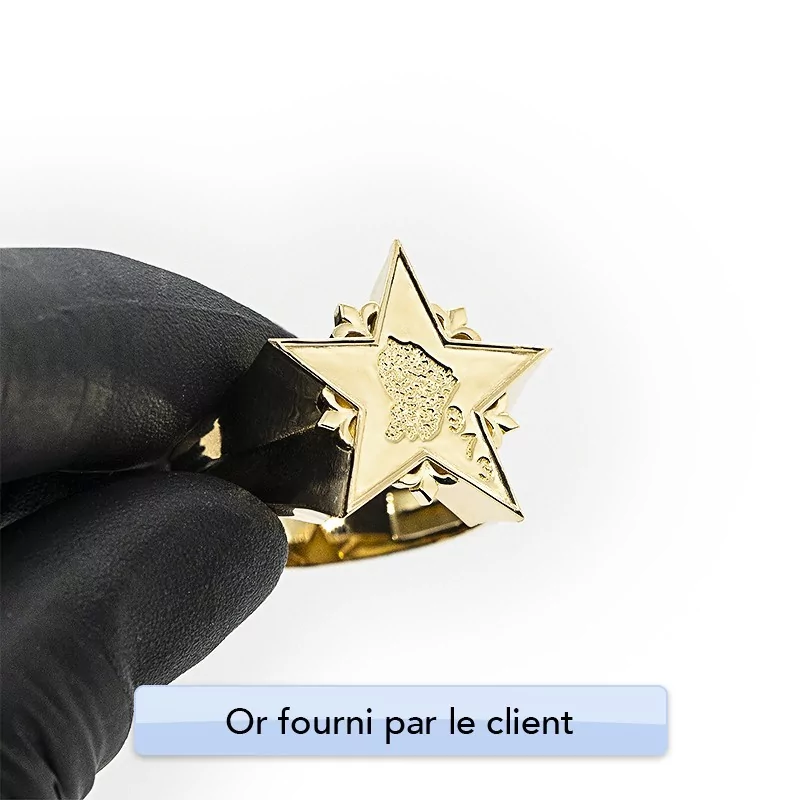 Achetez le bijoux Bague Etoile - Or 18K chez Dreamgold Paris