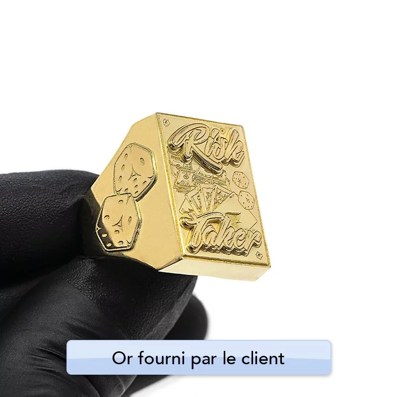 Achetez le bijoux Chevalière Risk Taker - Or 18K chez Dreamgold Paris