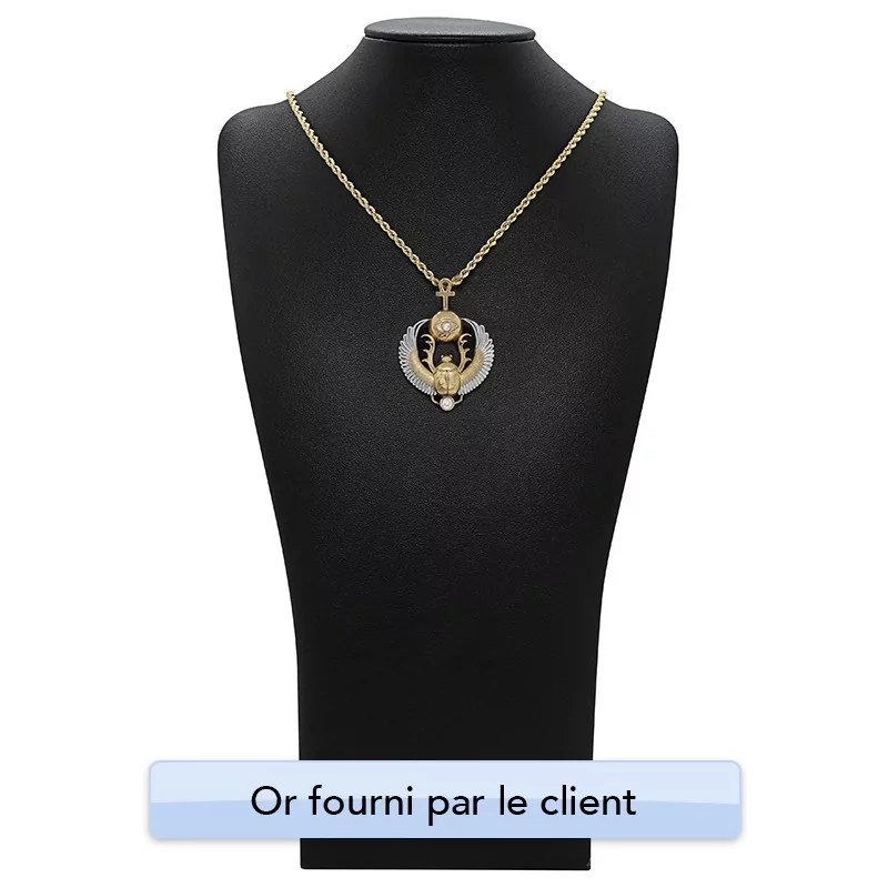 Achetez le bijoux Pendentif Scarabée - Or 18K chez Dreamgold Paris