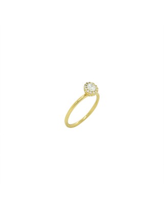 RING SOLITAIRE ASTER - OR 18K