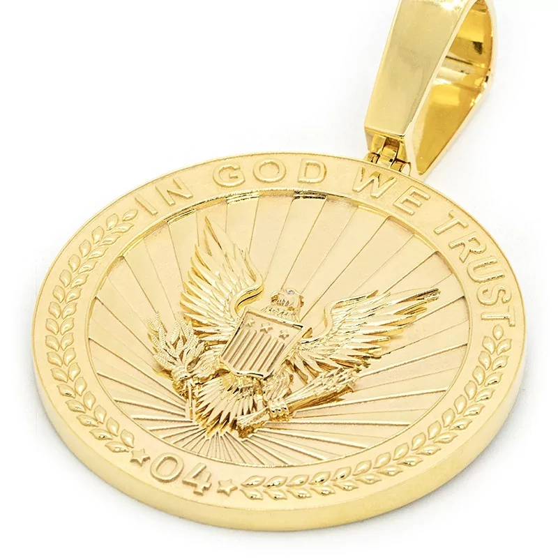 Pendentif Ancien Or 18k Serre D'aigle Et Perle - Circa 1900, Perle D'eau Douce, Occasion France