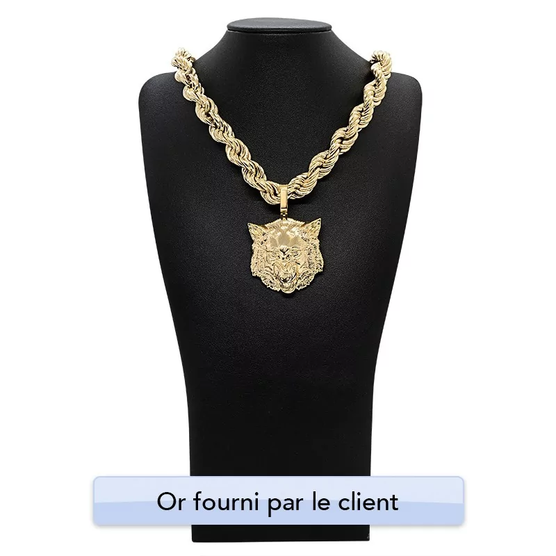 Achetez le bijoux Pendentif Loup - Or 18K chez Dreamgold Paris